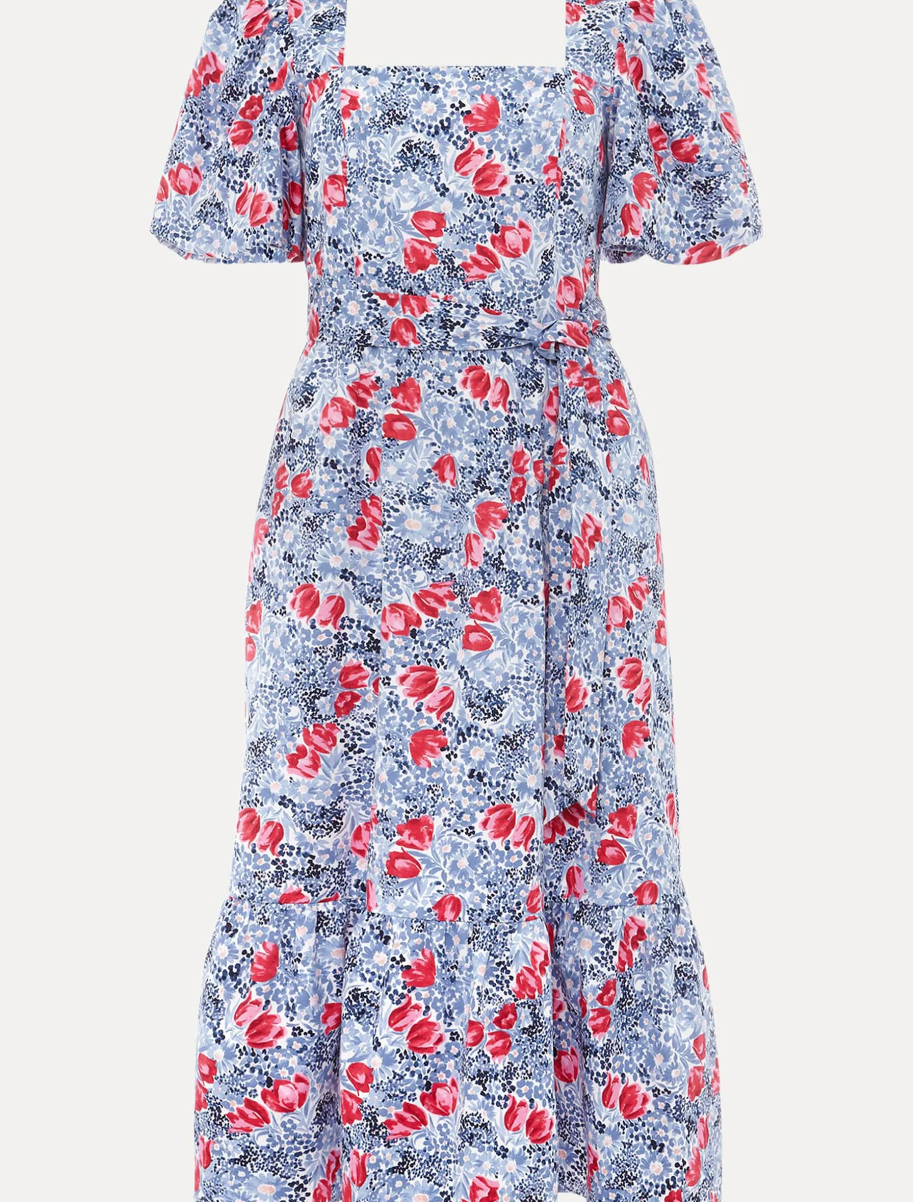 Abbiana Cotton Floral Midi Dress
