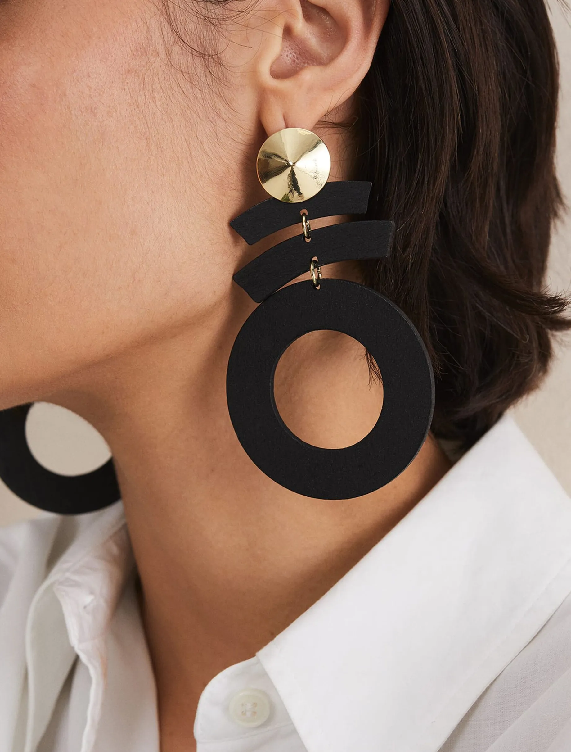 Abstract Drop Earrings