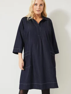 Addilyn Denim Swing Dress