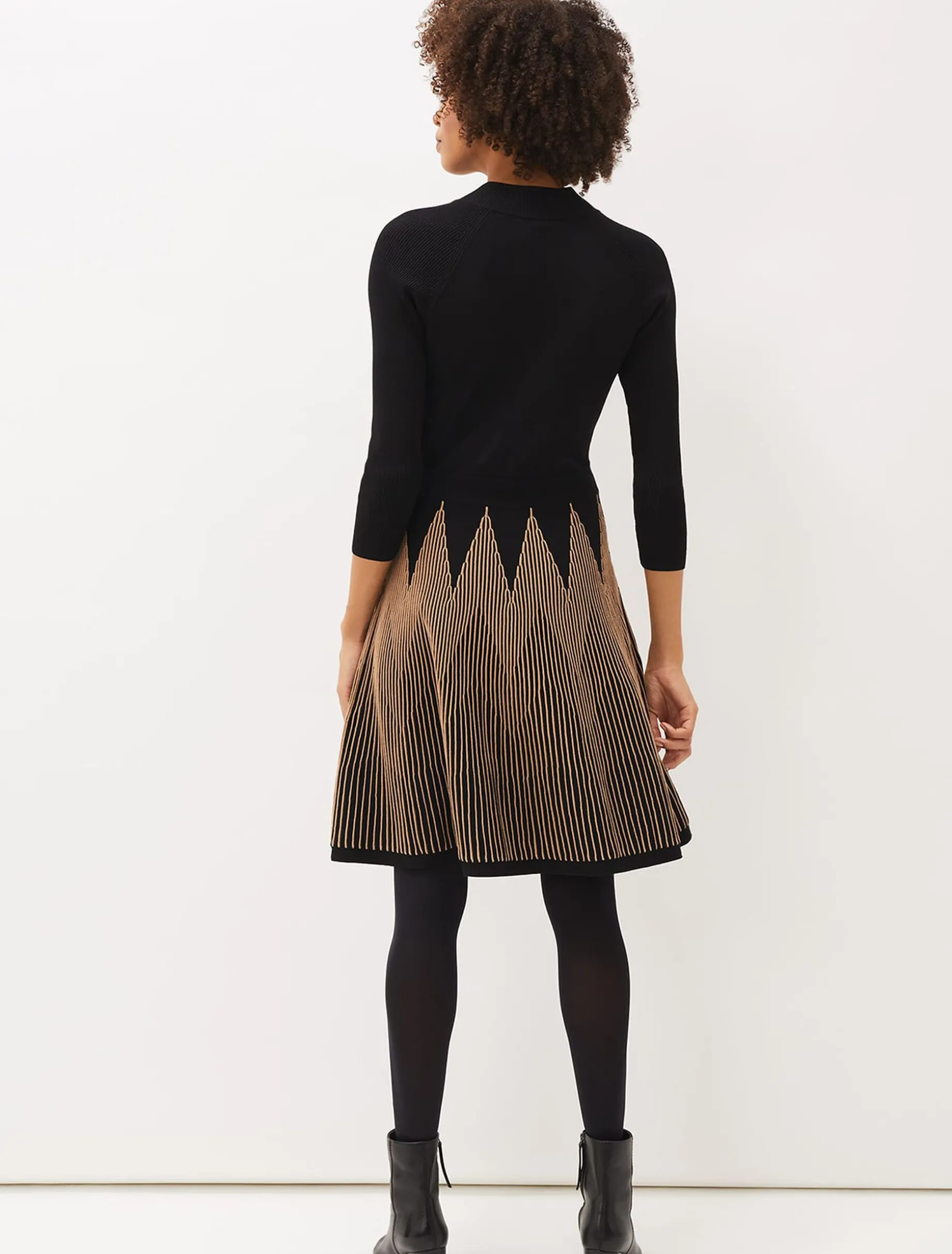 Adele Knitted Fit And Flare Dress