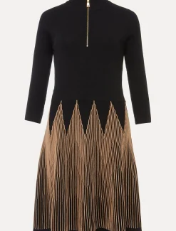 Adele Knitted Fit And Flare Dress