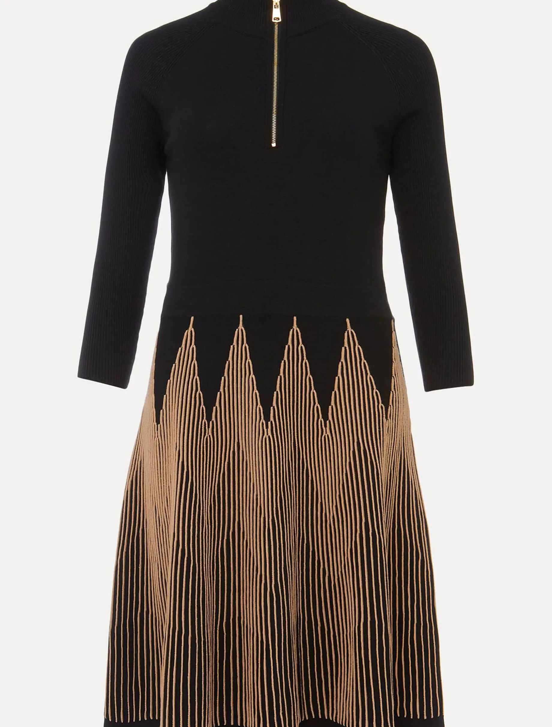Adele Knitted Fit And Flare Dress