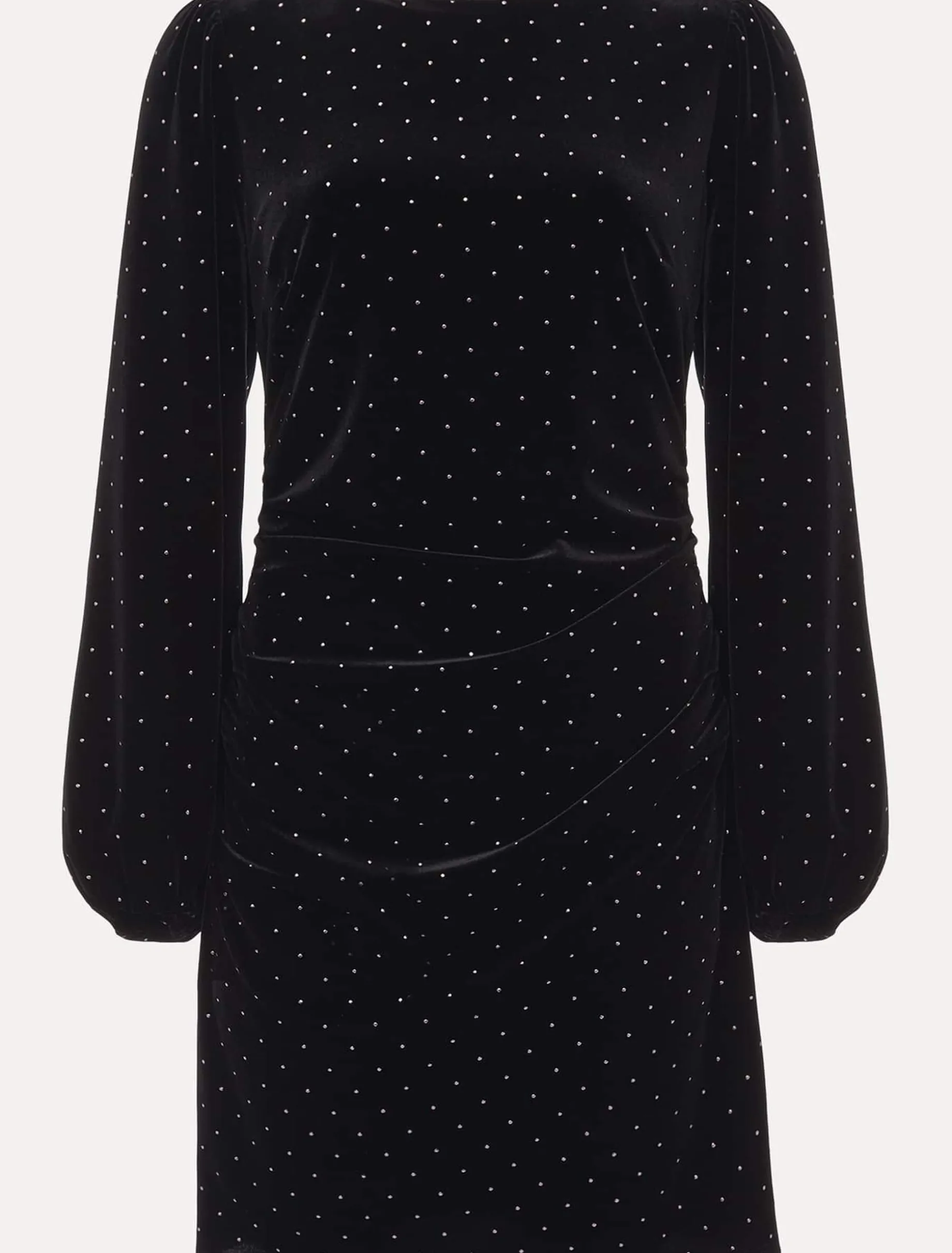 Adele Studded Velvet Mini Dress