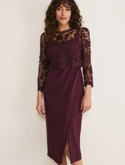 Adeline Double Layer Lace Dress