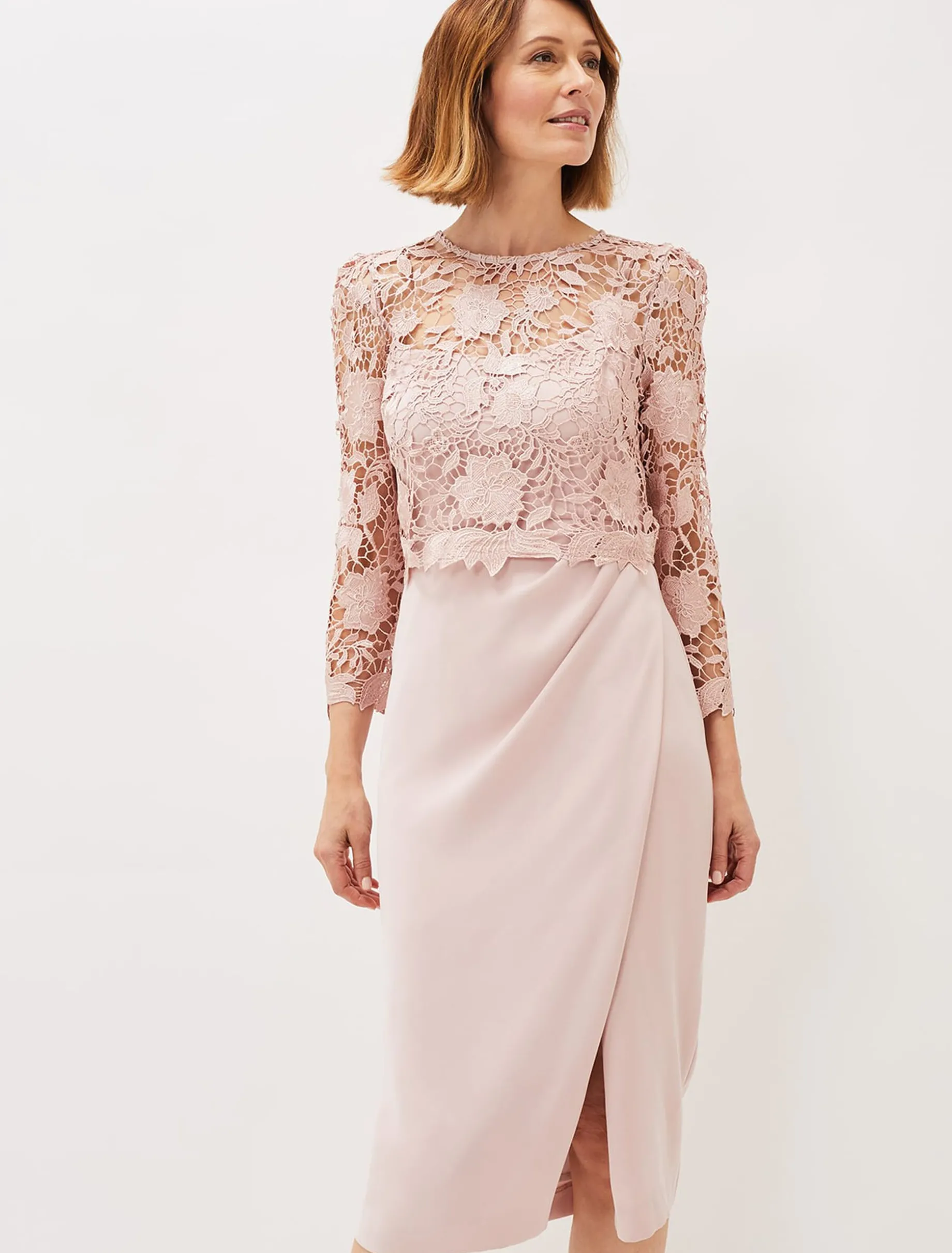 Adeline Double Layer Lace Dress