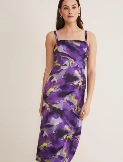 Adelita Abstract Print Dress