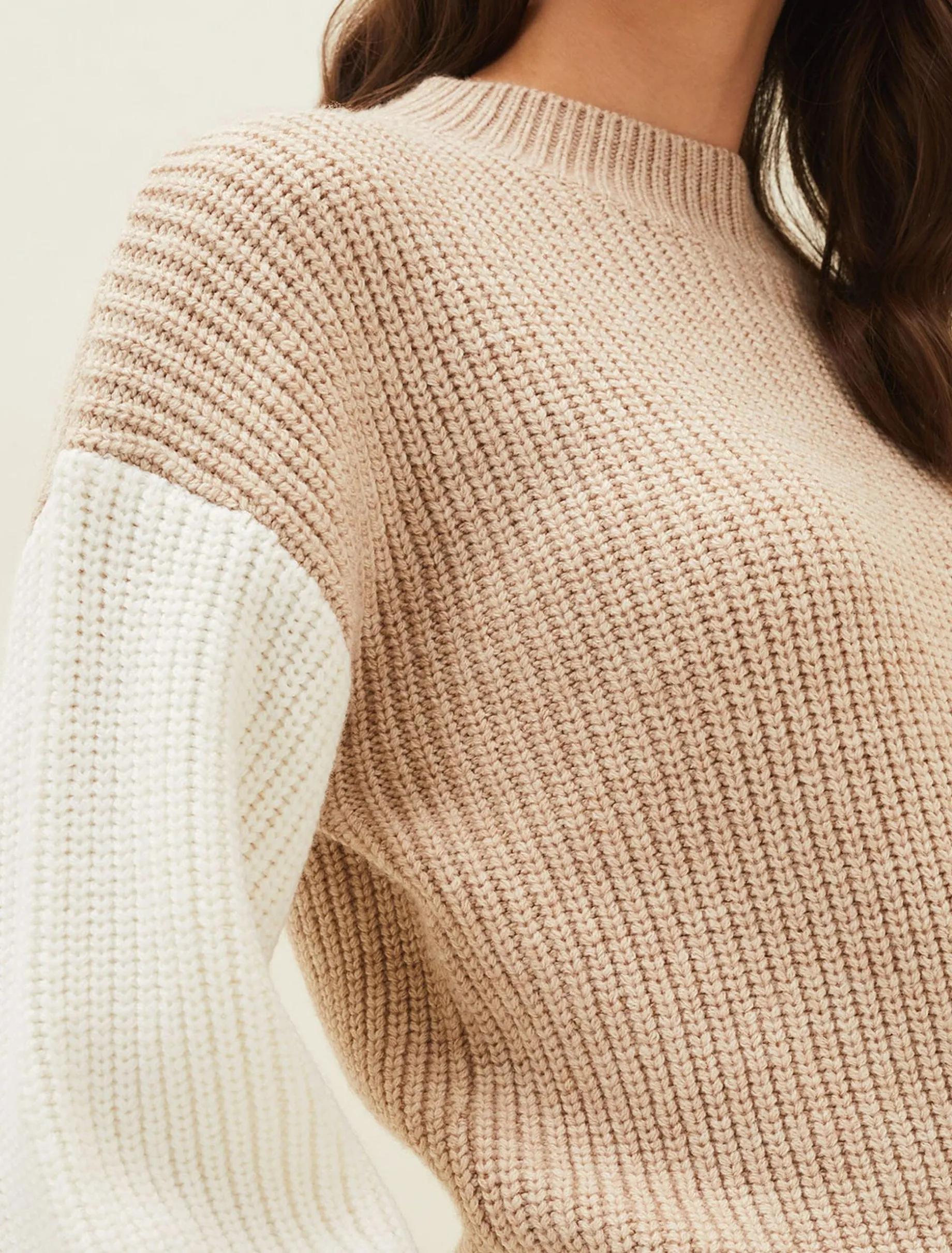 Adora Colourblock Chunky Jumper