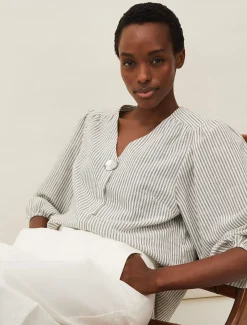 Agnes Stripe Blouse