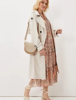 Ailsa Geometric Print Chiffon Midi Dress
