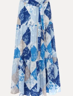 Akia Patchwork Maxi Skirt