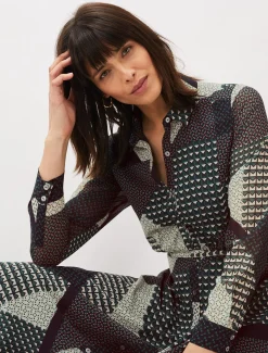 Alaina Print Shirt Dress