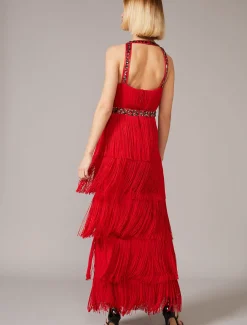 Albertina Fringe Maxi Dress