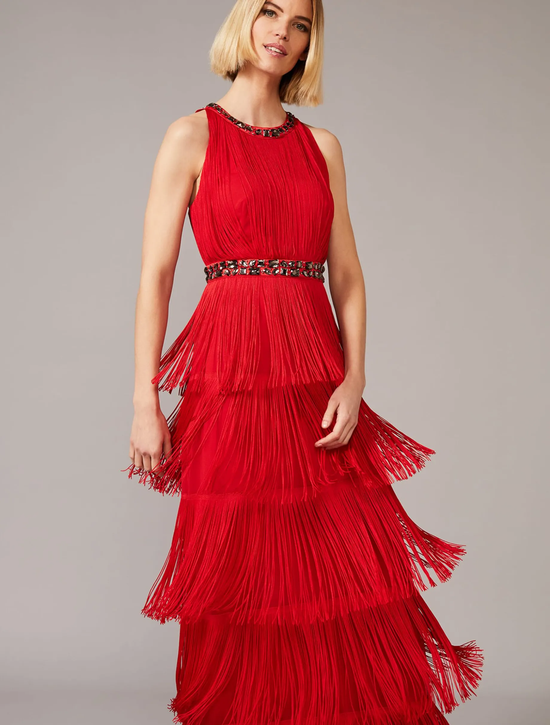 Albertina Fringe Maxi Dress