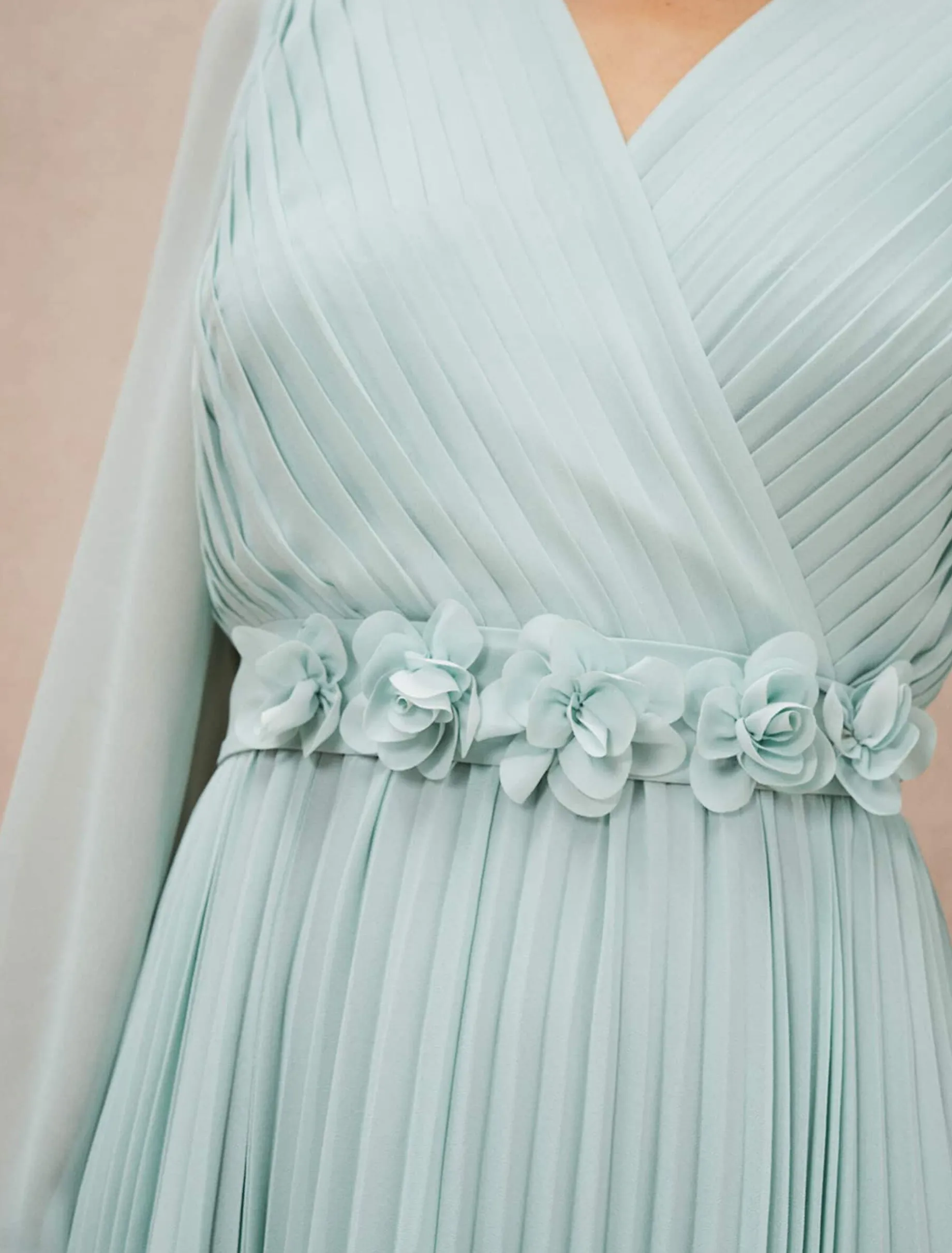 Alecia Pleated Maxi Dress