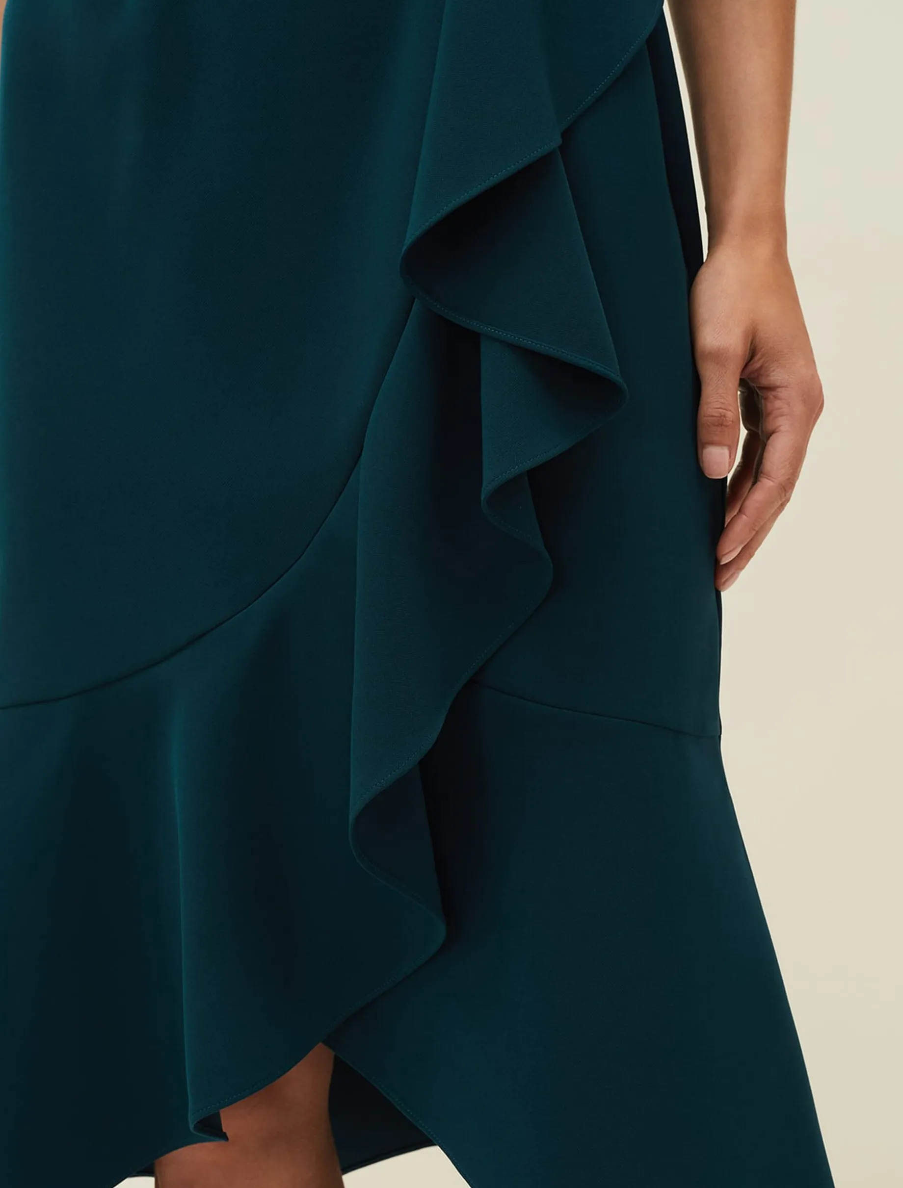 Alesia Lace Bodice Belted Dress