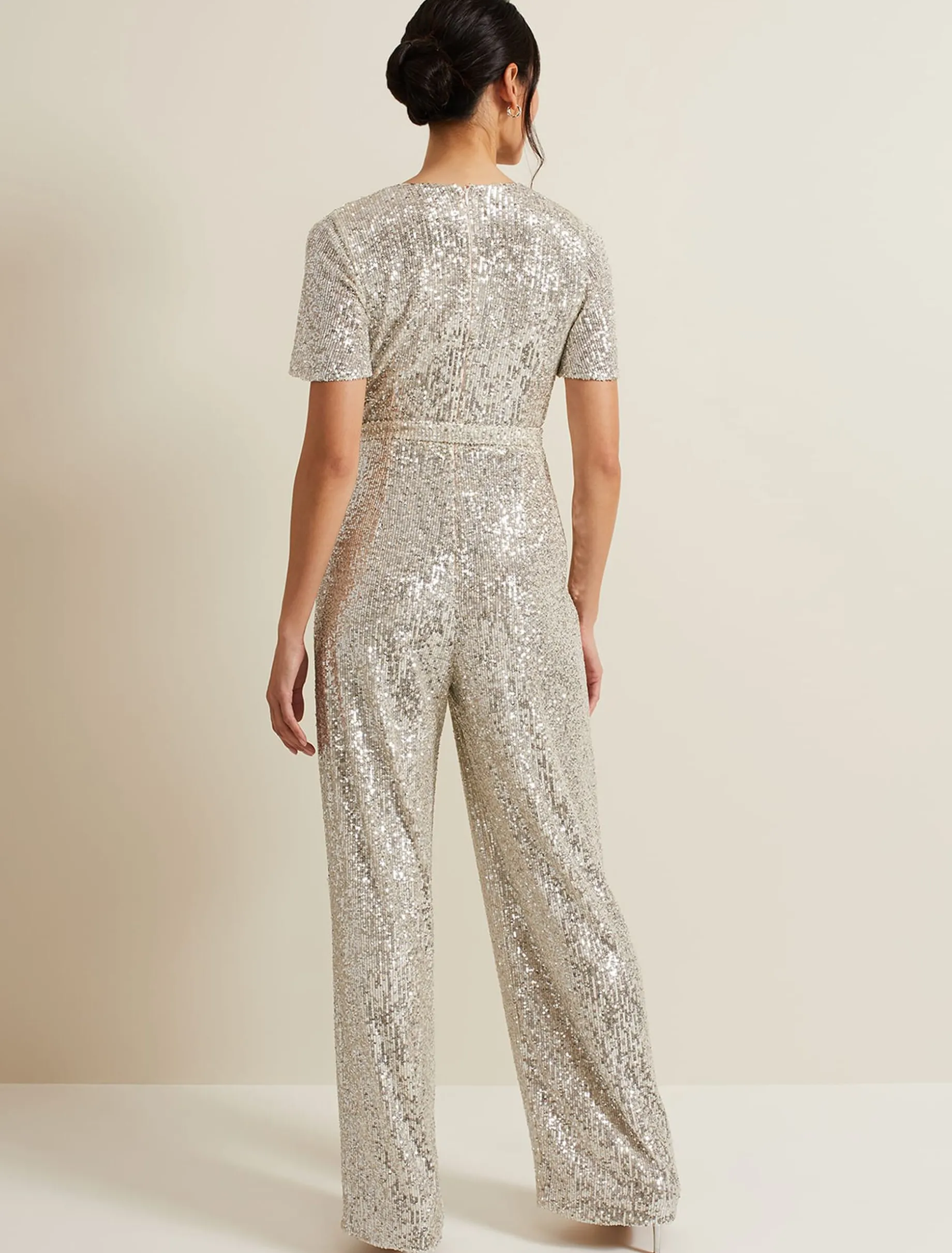 Alessandra Sequin Embellished Jumpsuit