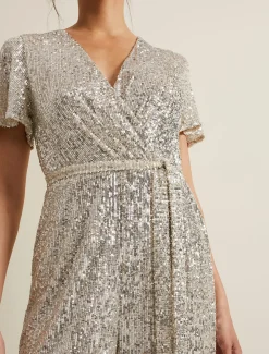 Alessandra Sequin Embellished Jumpsuit