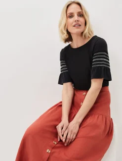 Alessia Linen Maxi Skirt