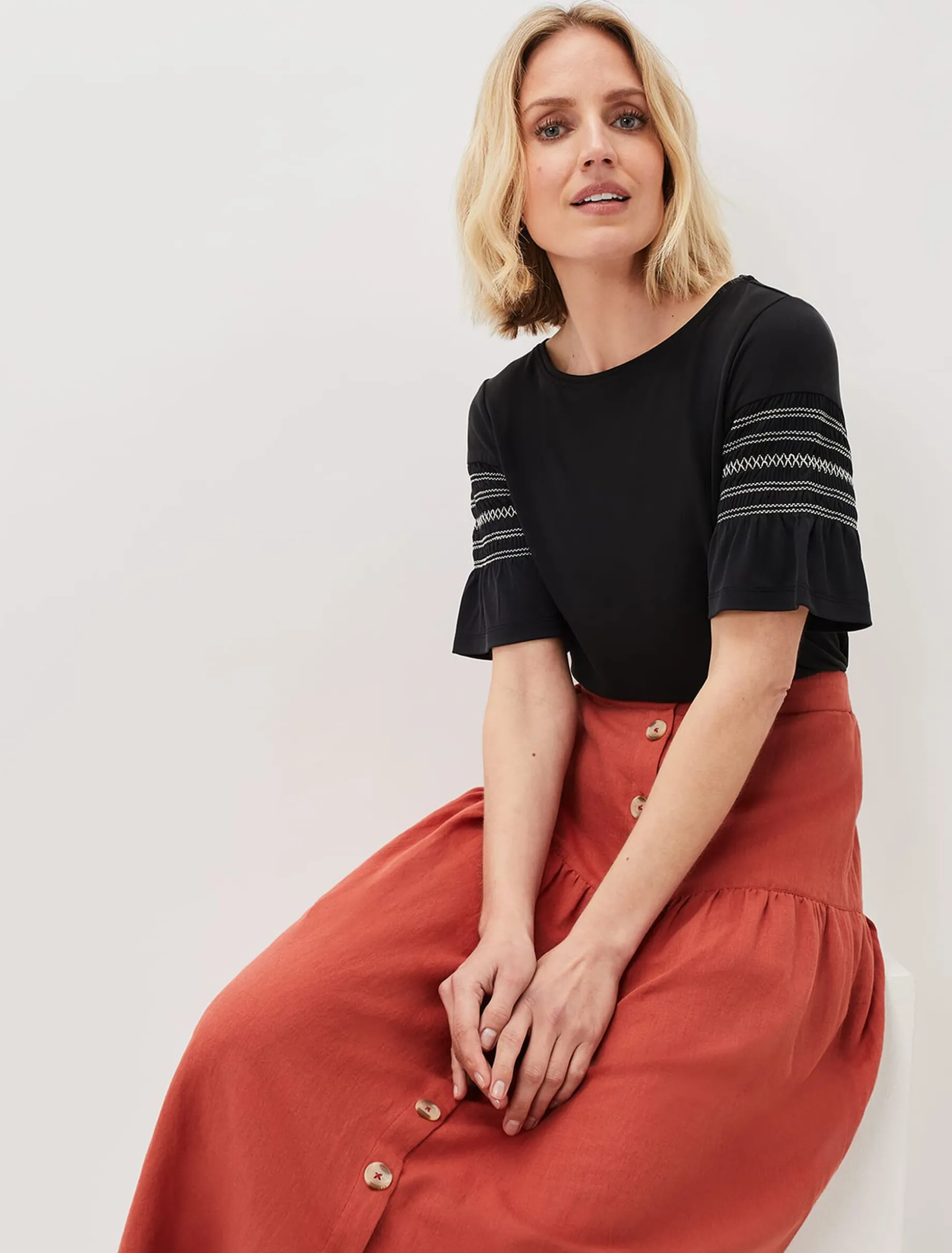 Alessia Linen Maxi Skirt