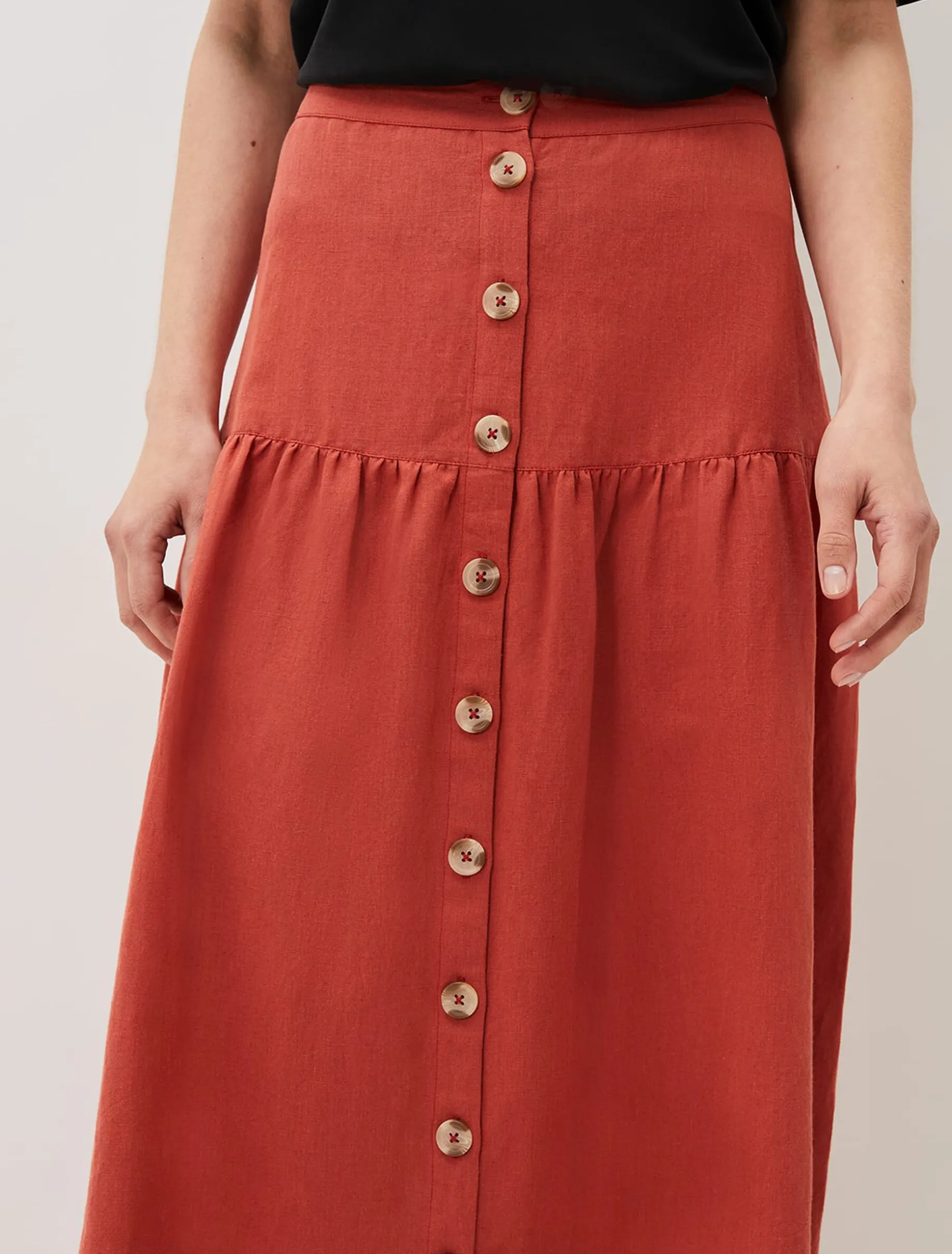 Alessia Linen Maxi Skirt