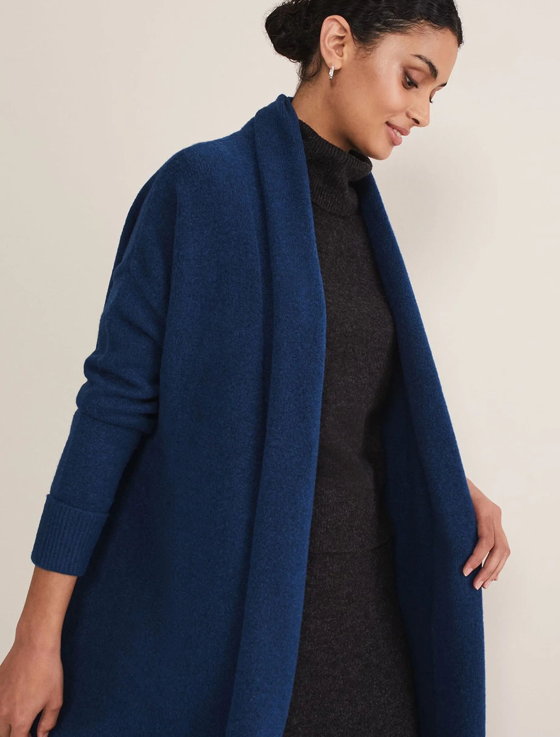 Alexa Fluffy Longline Cardigan