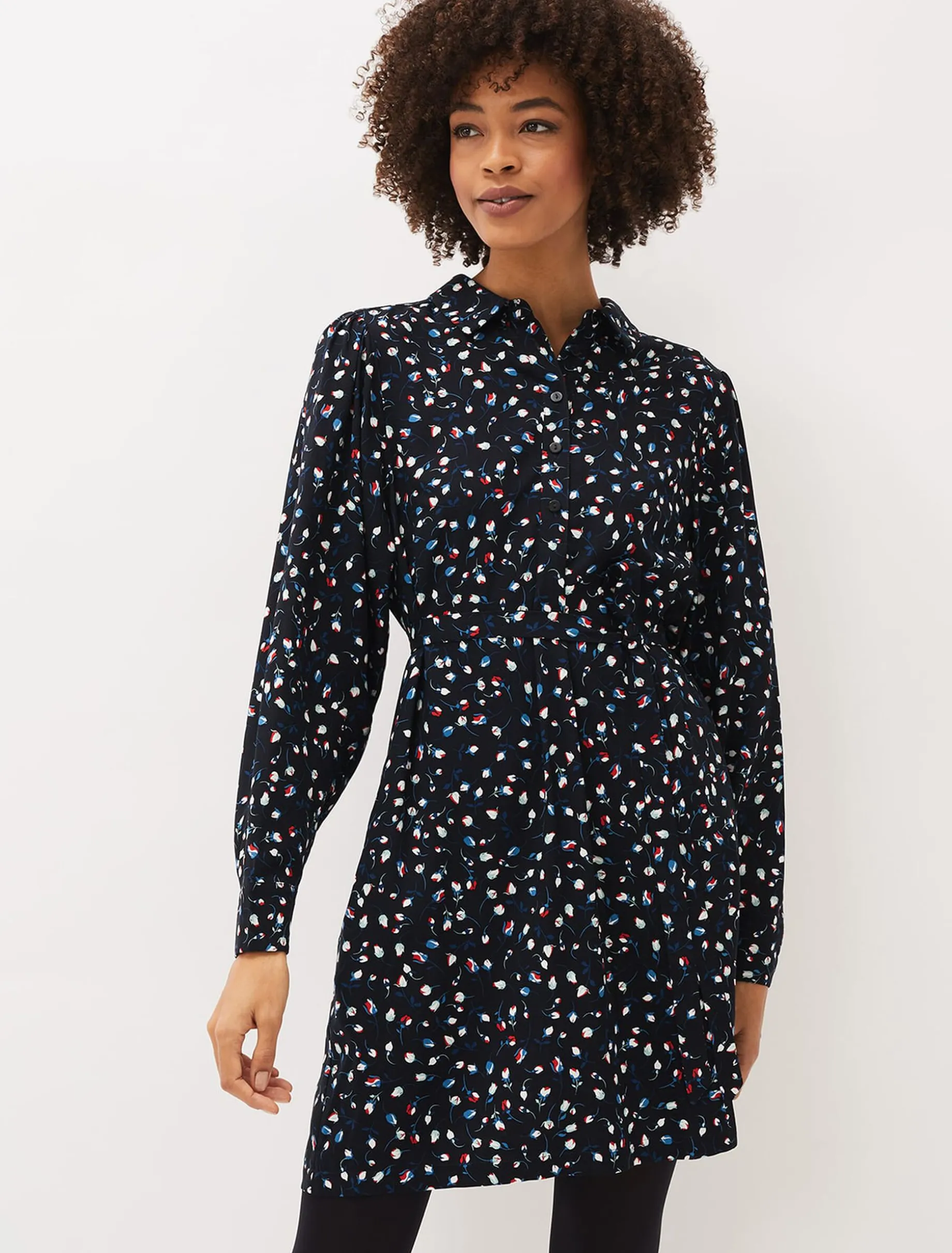 Alexandra Ditsy Print Shirt Dress