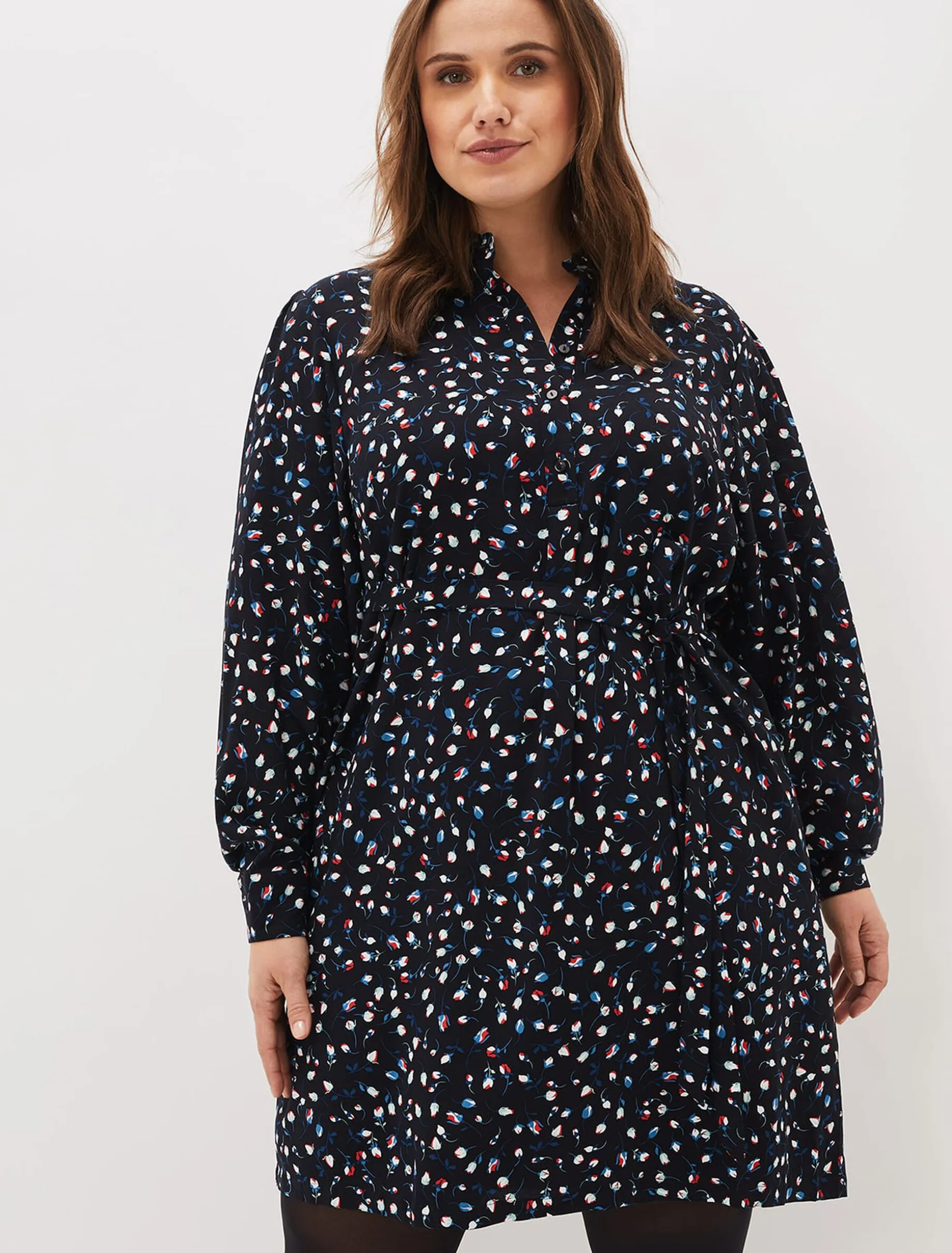 Alexandra Ditsy Print Shirt Dress
