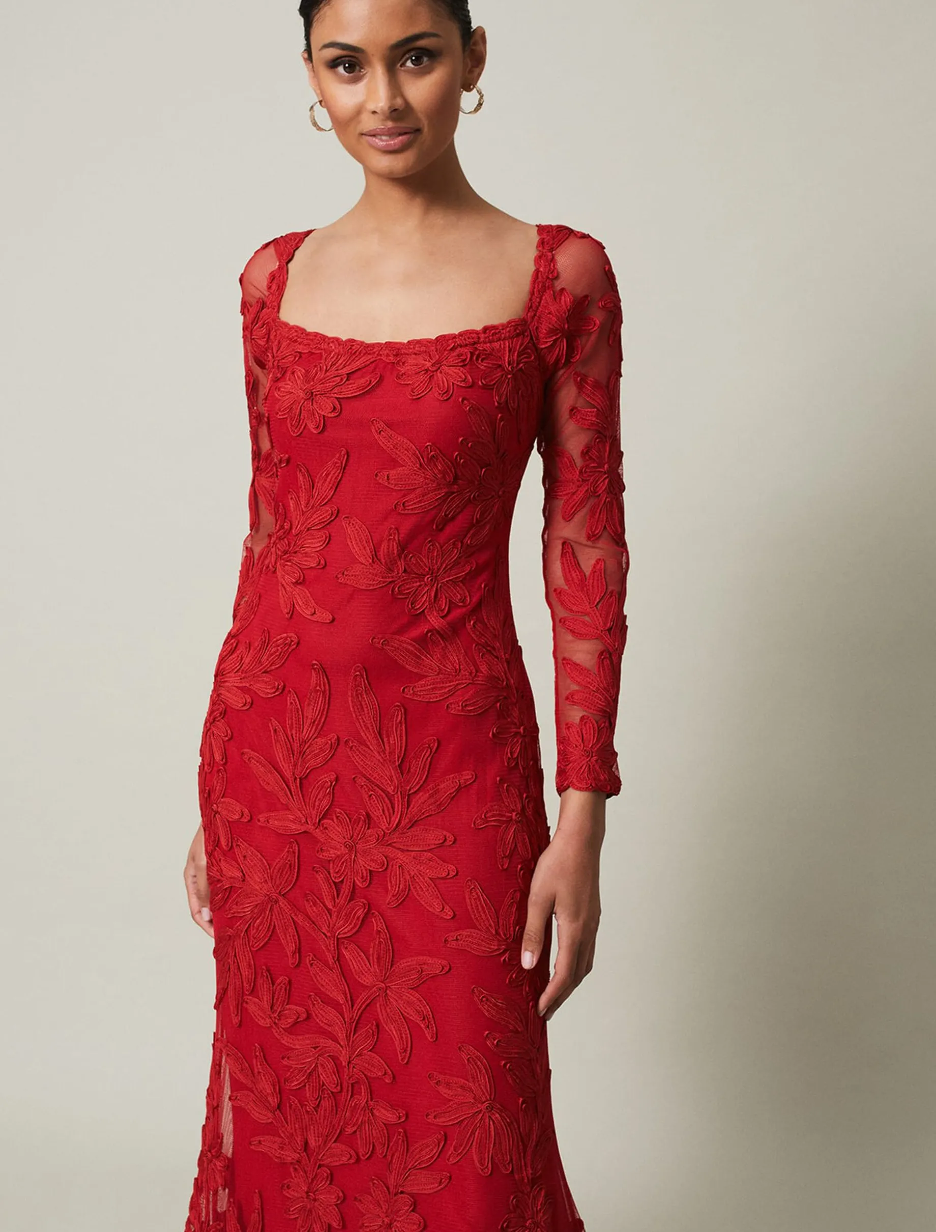 Alicia Tapework Maxi Dress