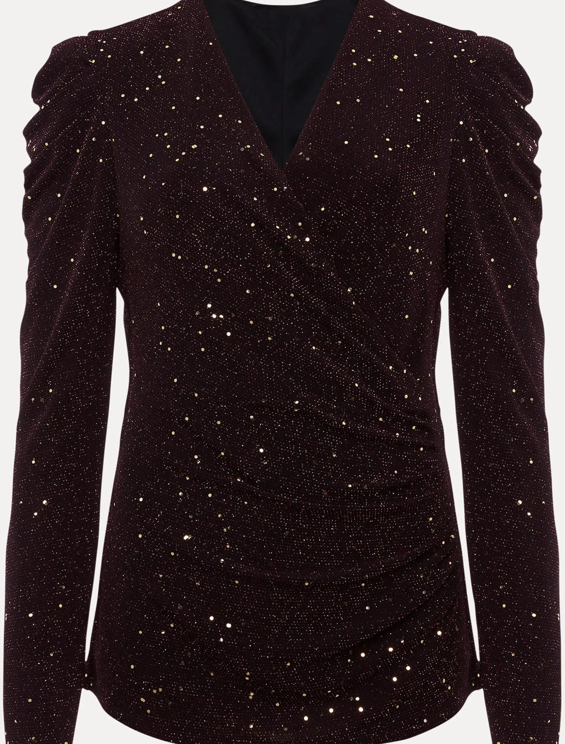 Alinna Shimmer Wrap Top
