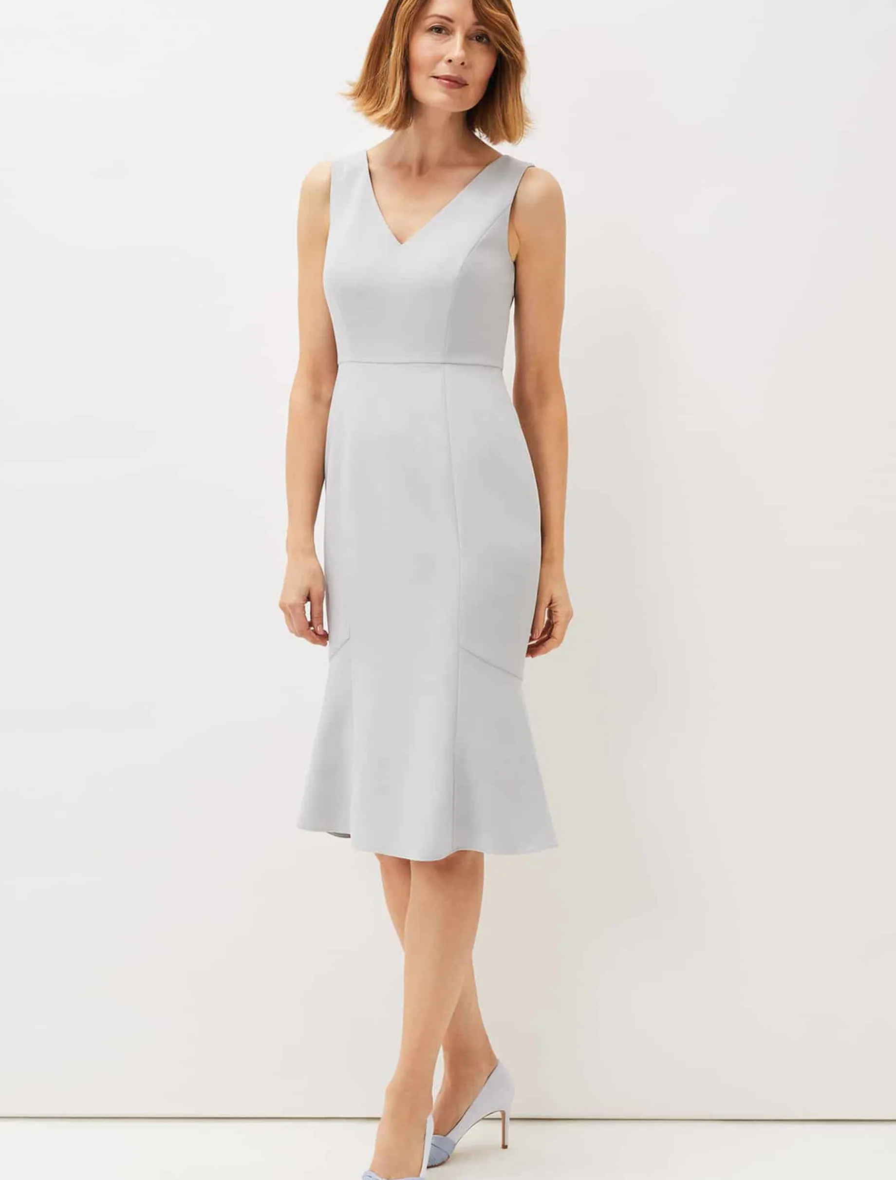 Alisha Double Layer Lace Peplum Dress