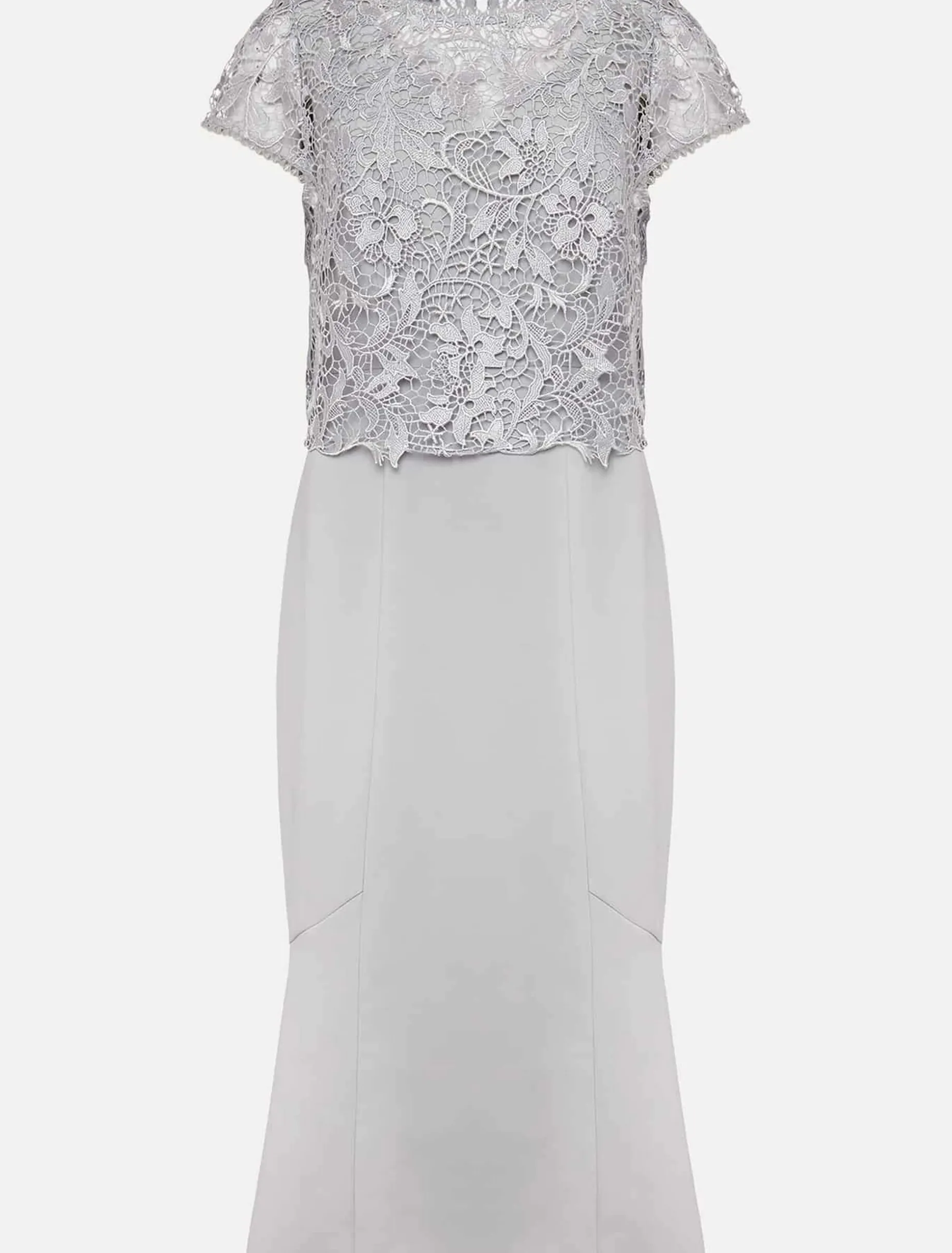 Alisha Double Layer Lace Peplum Dress