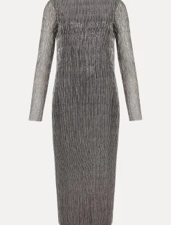 Alix Plisse Midi Dress
