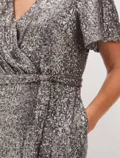 Allesandra Sequin Jumpsuit