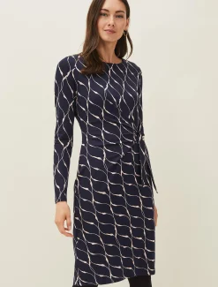 Ally Abstract Print Dress