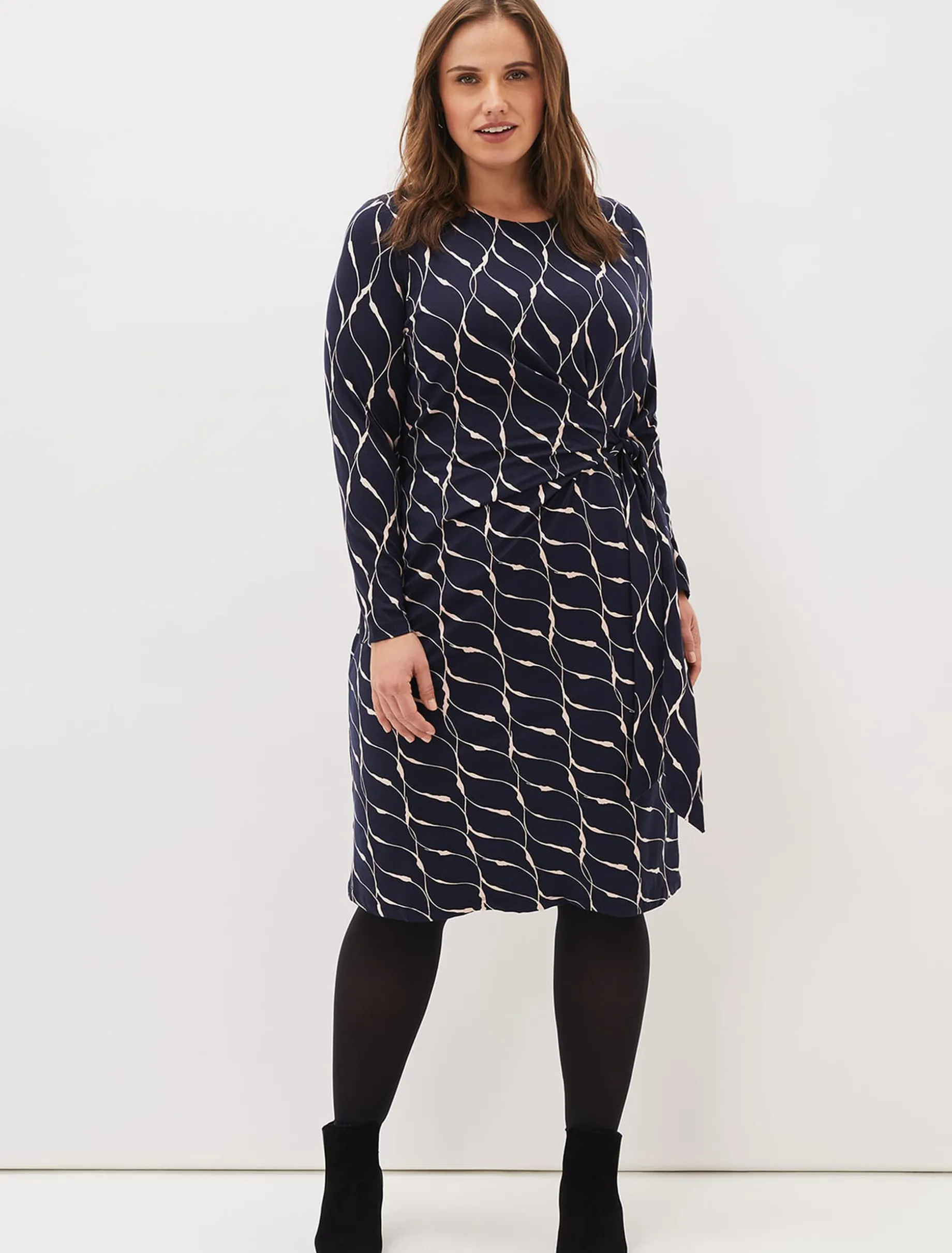 Ally Abstract Print Dress