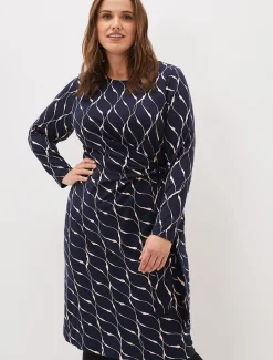 Ally Abstract Print Dress