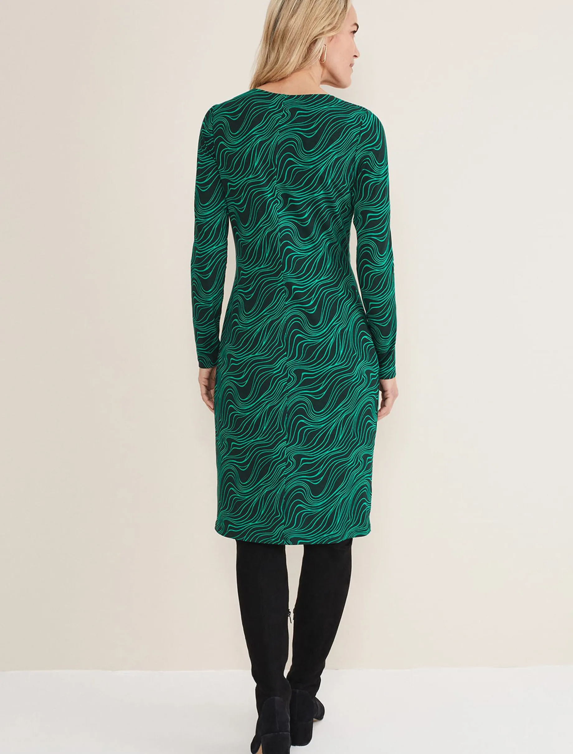 Ally Swirl Midi Dress