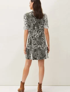 Alva Mixed Print Dress