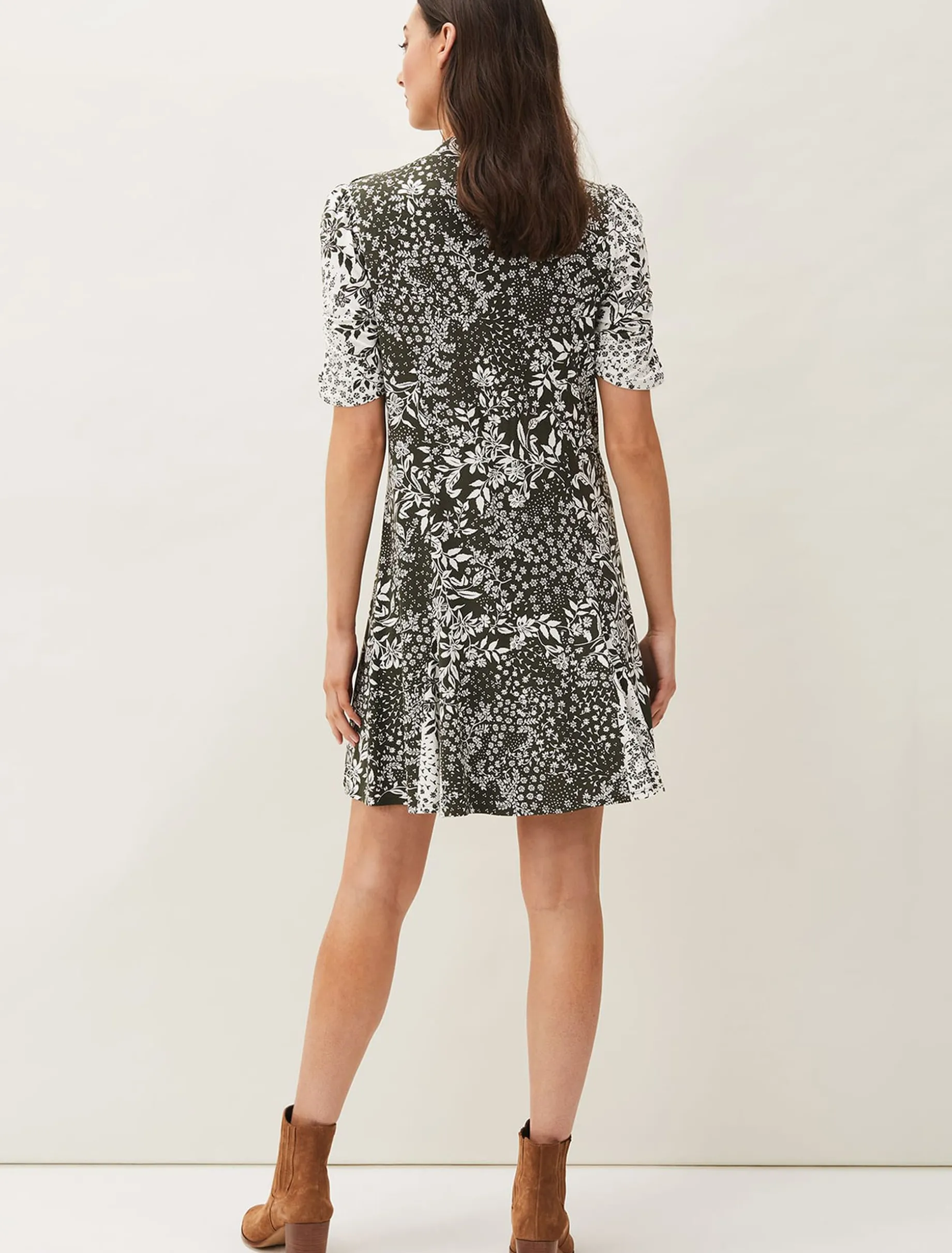 Alva Mixed Print Dress