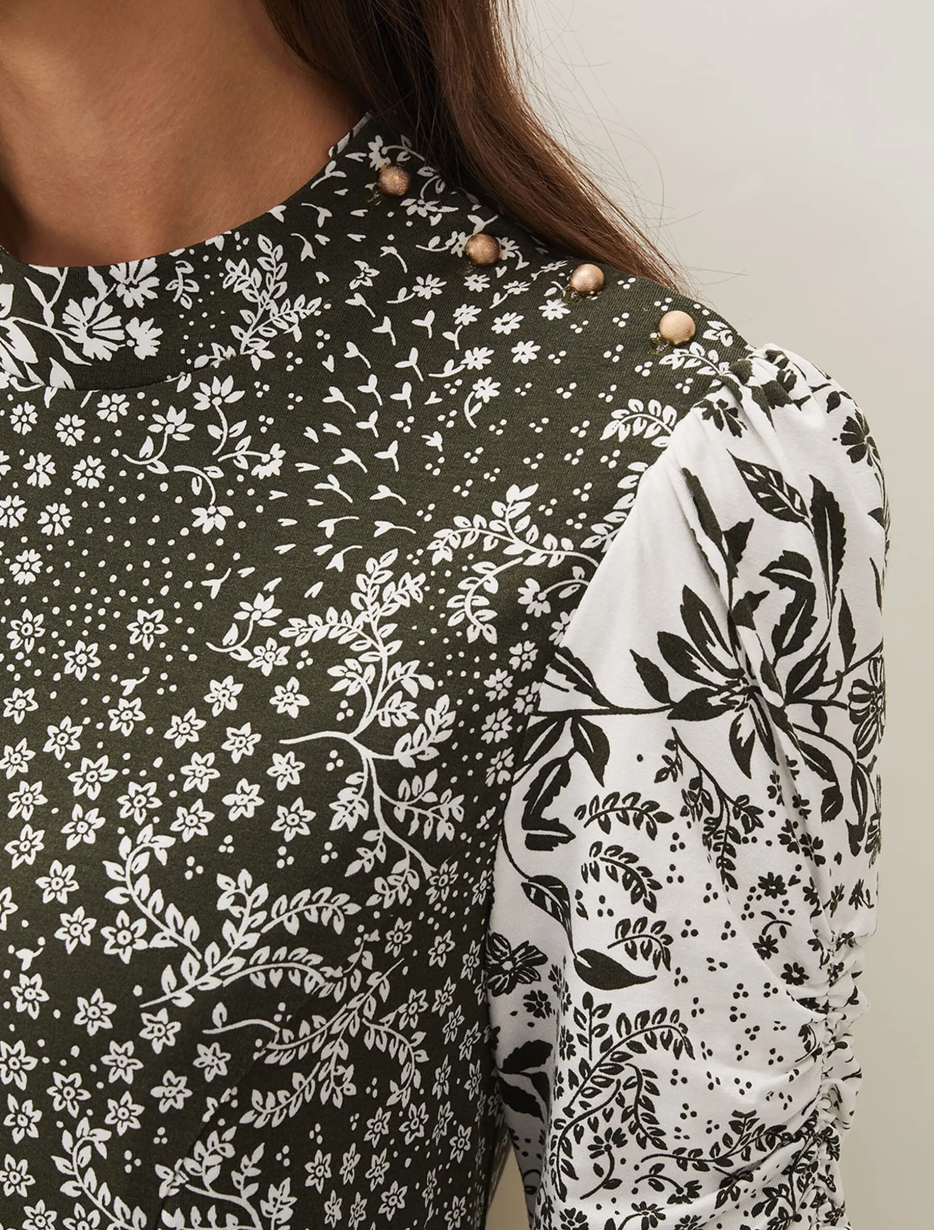 Alva Mixed Print Dress