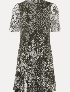 Alva Mixed Print Dress