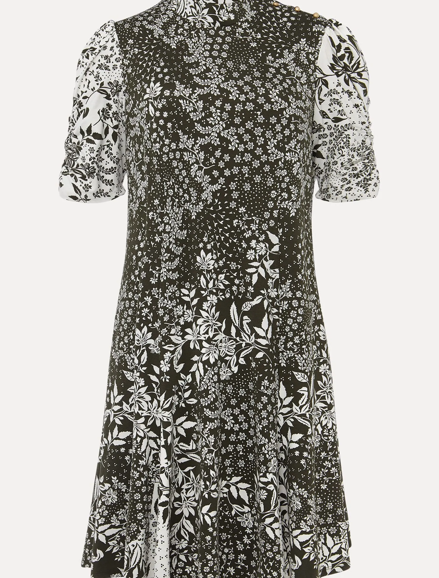 Alva Mixed Print Dress