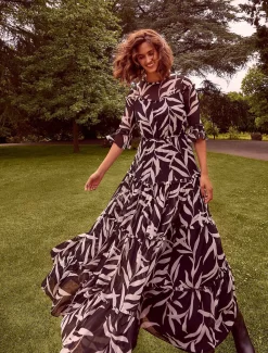 Amber Leaf Tiered Dress