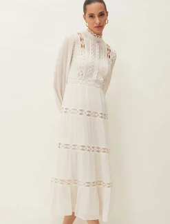 Amberlee Cutwork Midi Dress