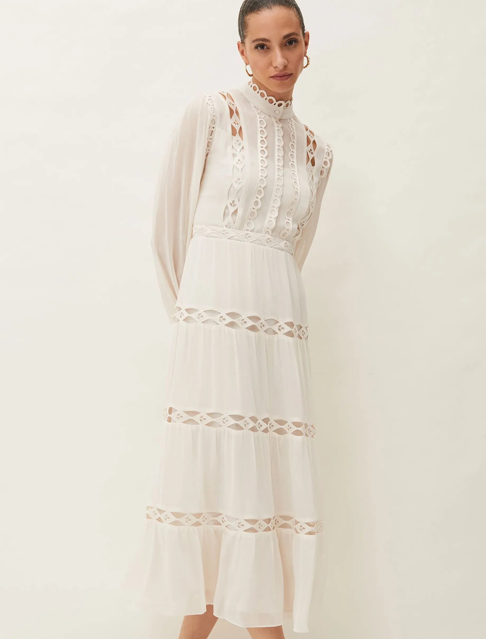 Amberlee Cutwork Midi Dress