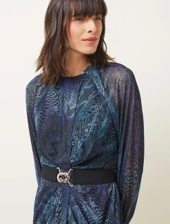 Amelie Snake Print Dress