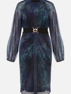 Amelie Snake Print Dress