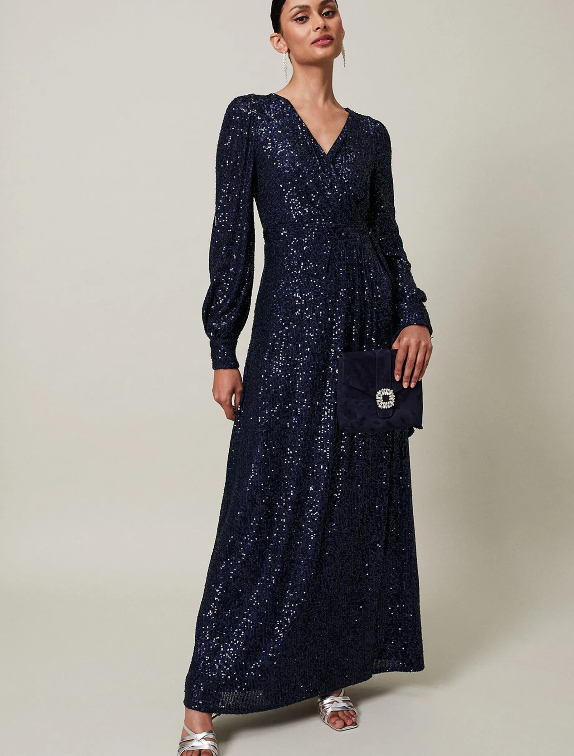 Amily Sequin Maxi Dress