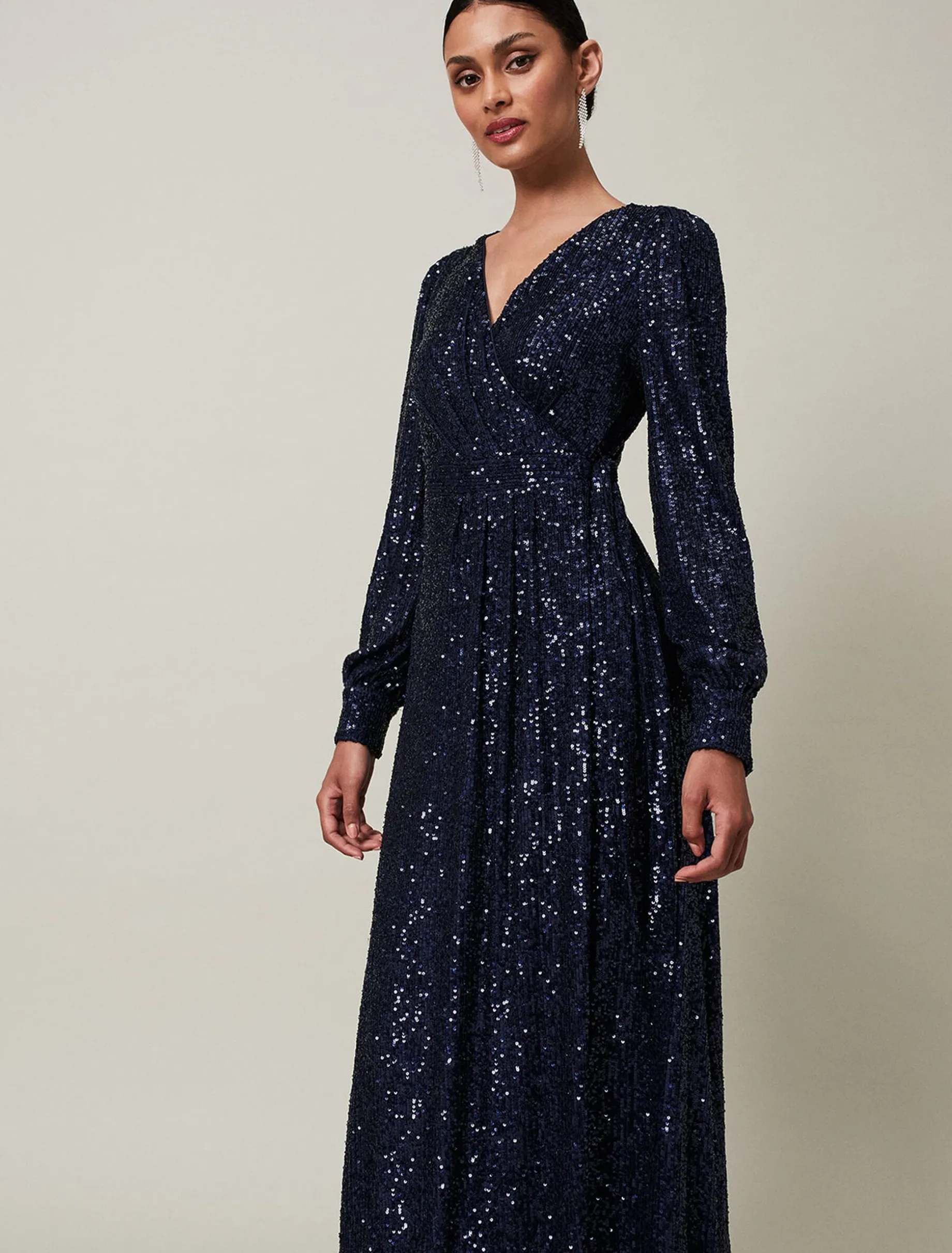 Amily Sequin Maxi Dress
