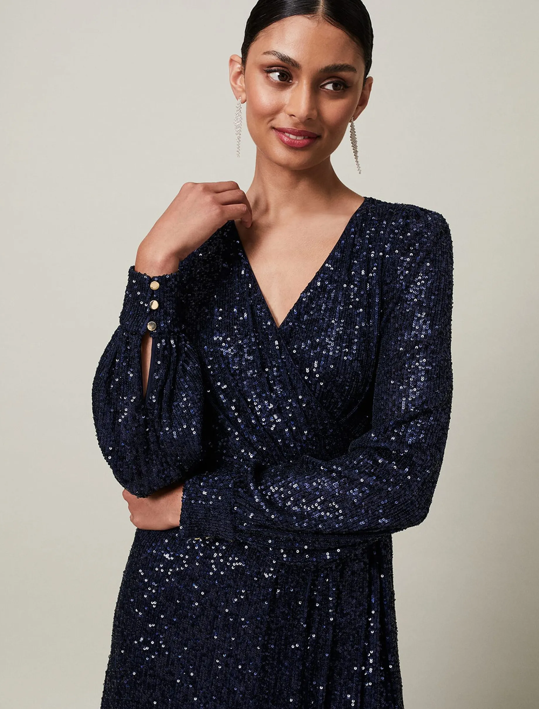 Amily Sequin Maxi Dress